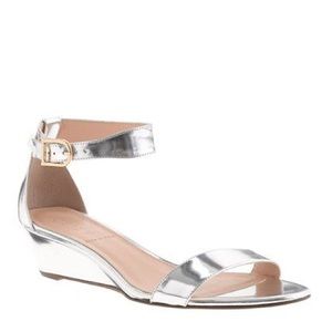 Women’s J.Crew “Lillian” Metallic Wedge Sandal.